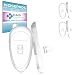 GMS Optical® Soft Silicone Symmetrical Shape Eyeglass Nose Pads (11mm Screw-in, 2 Pair)