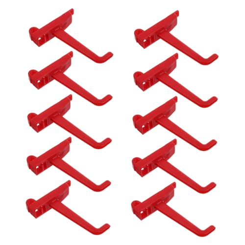 BUGUUYO Garage Storage Hooks 10pcs Multi-use Utility Hooks for Tools Pegboard Accessories