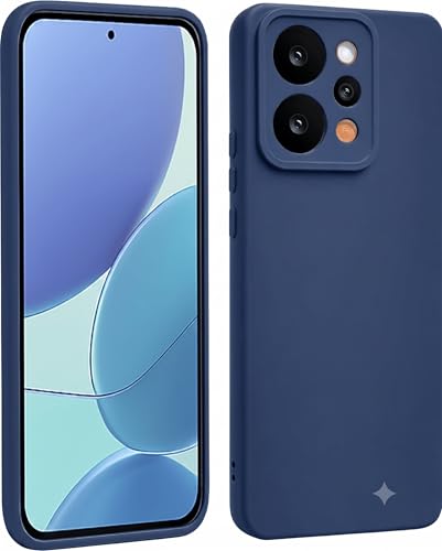 Image of FIRST MART Matte Silicone Back Cover for Realme P4 Power - Blue