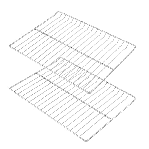 WB48T10095 Oven Racks Replacement Parts for GE Profile Oven Rack 304 Stainless Steel GE Hotpoint Gas Range Stove Rack 23.75’’ x 17.4’’ Spectra XL44 Electric Roaster Double Wire Rack Shelf 2 Pcs