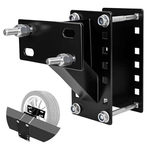 Luney Spare Tire Carrier, Spare Tire Mount Boat Trailer Carrier Holder Bracket, Fits 4 & 5 & 6 Lugs Trailer Wheels on 4