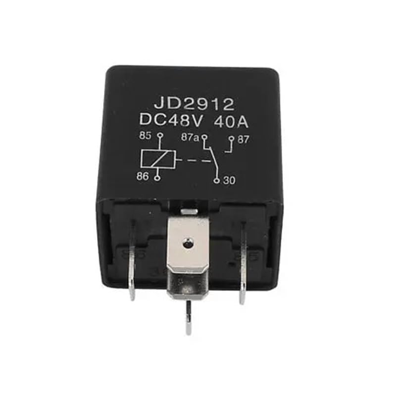 JD2912 DC 48V Coil 40A 5 Pins SPDT Vehicle Car Security Power Relay 10pcs