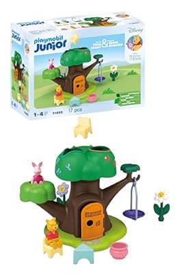 PLAYMOBIL Junior & Disney 71693 Winnie-Pooh & Piglet Casa del Árbol, Incluye Columpio, Juguete sostenible Hecho de plásticos a Base de Plantas, Juguetes para niños y niñas a Partir de 1 año | Ya disponible en tu tienda friki favorita! En mundofriki.es!