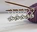 Set of 5 Cat Kitten Stitch Markers for Knitting