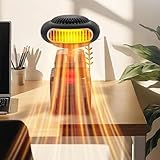 Ejoyous Calentador de Espacio Portátil, 12000 MAh, Calentador Eléctrico Inalámbrico con Batería, Descongelador de Ventana de Coche, Rotación de 360 ​​grados para Casa, Oficina, Camping