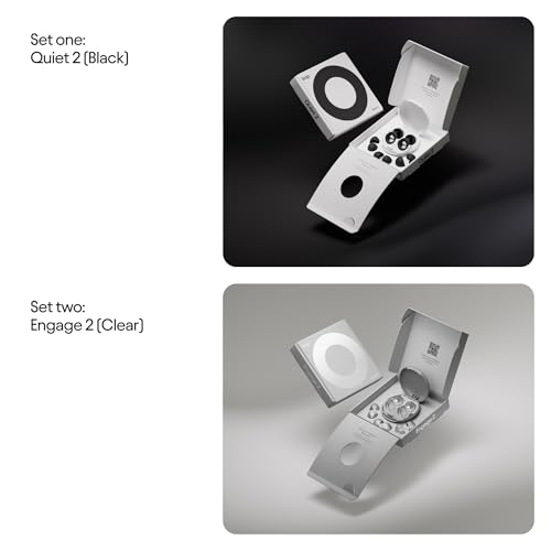Image of Loop Quiet 2 & Loop Engage 2 Everyday Bundle (2-Pack) - Reusable Ear Plugs for Sleep, Focus, Noise Sensitivity & Socializing | 24 dB /16 dB Noise Reduction