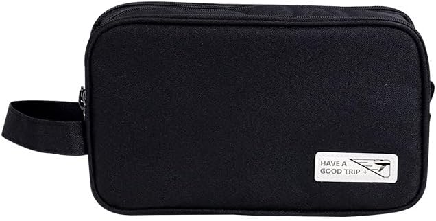 Handheld Dry Wet Separation Wash Bag Travel Toiletries Cosmetic Storage Bag Portable Makeup Bag Shaving Bag for Toiletries AccessoriesBlack