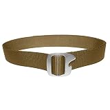Bison Designs Tap Cap Gunmetal Buckle Bottle Opener Belt - Medium - Coyote Brown