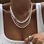 4 Layered Necklace Silver