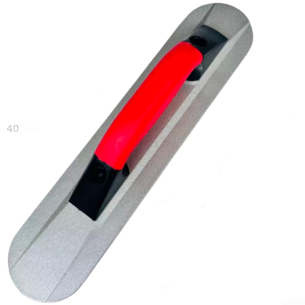 Paleta de acabado de aluminio-magnesio 40x9cm ergonómica (2 piezas