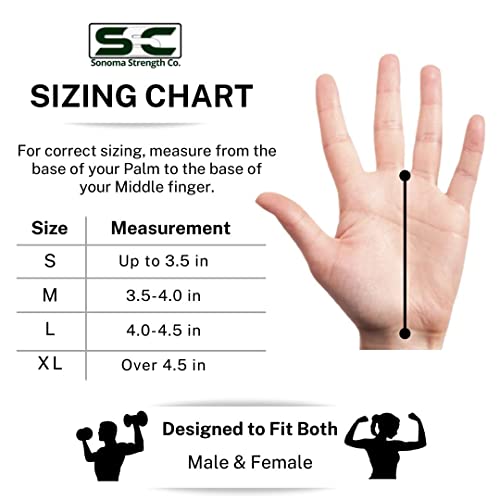 Sonoma Strength Co. Gymnastics Hand Grips For Weightlifting With Wrist Straps | Hand Protection From Rips And Blisters | Great As Workout Gloves | Pull Up Grips For Men And Women #TOP5