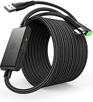 INIU 16FT Câble de liaison pour Meta Oculus Quest 2/3/Pro et PC VR Jeu - USB 3.0 Câble de type C avec port de recharge séparé pour VR Accessoires pour casques