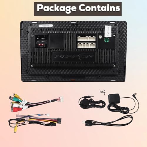 Image of Nippon NDROID 9PRO(T) with T-Link 2 /32 GB Wireless Apple Car Play and Android Auto with 9 Inch High Touch Panel Android 10.1, IPS Display, Bluetooth, WiFi, GPS, 40 Skin Included