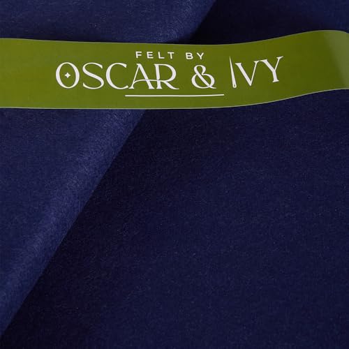 Oscar and Ivy Wool Blend Craft Felt Fabric 10 Pack 12" Squares (Navy), 10 PACK 12" Squares (30cm x 30cm) - Image 4