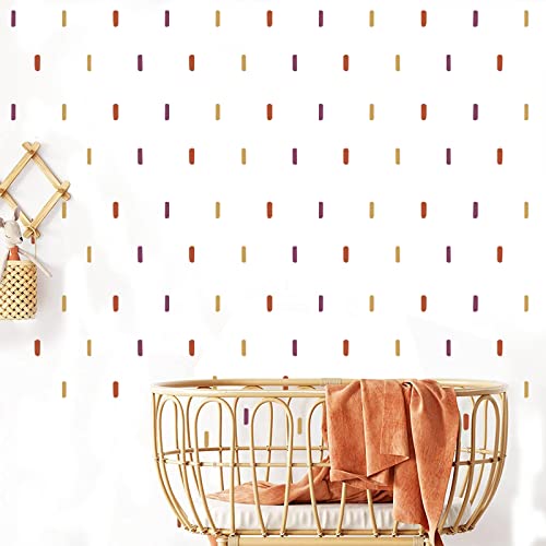 Boho Wall Sticker Brown Lines Wall Decals Modern Stripe Wall Decals Diy Vinyl Wall Stickers Abstract Neutral Wall Decals Minimalist Wall Art For Nursery Office #TOP2