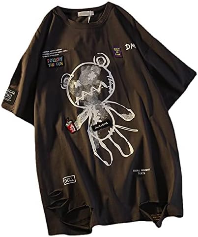 Skateboard Frog Vrouwen Goth T-shirt Y2K Kleding Harajuku Grafische Tops Katoen Anime Kleding, Wit, XL