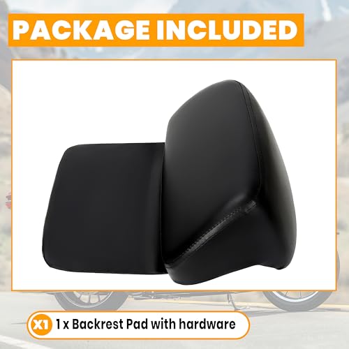Chopped Razor Motorcycle Trunk Backrest Pad Compatible with 14-24 Harley Street Road Glide FLHR FLHTCU FLHX Touring Luggage Storage Box Backrest Pad