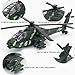 OTONOPI Military Helicopter Pull Back Army Airplane Toys with Lights and Sounds Diecast Air Force Model Plane Birthday Xmas Gifts for Boys and Girls, Bonus with 2 of Army Men Action Figures