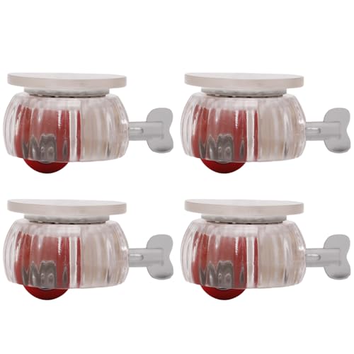 4Pcs Furniture Casters Wheel Adhesive Caster Wheel with Brake Trash Can Bottom Small Wheel Easy Installation