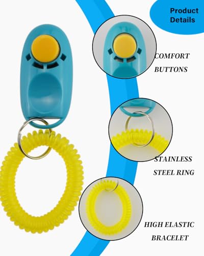 KGDUYC 3 Stück Hundepfeife -Hundepfeifen Hochfrequenz Klicker Hundeklicker Set Clicker Hundetraining Clickertraining, clicker hund,klicker hund,hundepfeife rückruf,Trainingspfeife für Haustiere