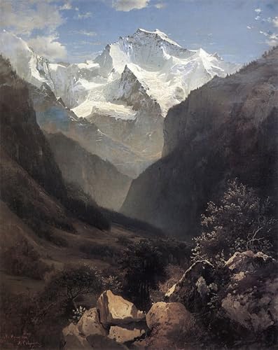 Tableaux Voir dans les Alpes suisses de Savrasov : sublimez votre décoration de chambre à coucher