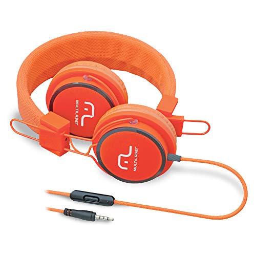 Fone De Ouvido Multilaser Com Microfone Headfun Laranja P2 - PH086