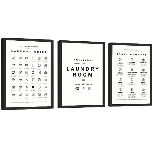 EXCOOL CLUB Laundry Room Decor - 12x16 Laundry Decor for Lau