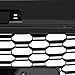 Partzer Front Bumper Grille Compatible with 2017-2020 Audi A3 8V RS3 Style Front Honeycomb Mesh Grille Gloss Black W/ACC