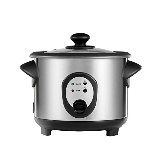 OBH NORDICA 6322 Inox Riskokare Rostfritt Stål Ger 1,8L Ris 8-10 Portioner Non-Stick Beläggning Passar Alla Sorters Ris 400 W