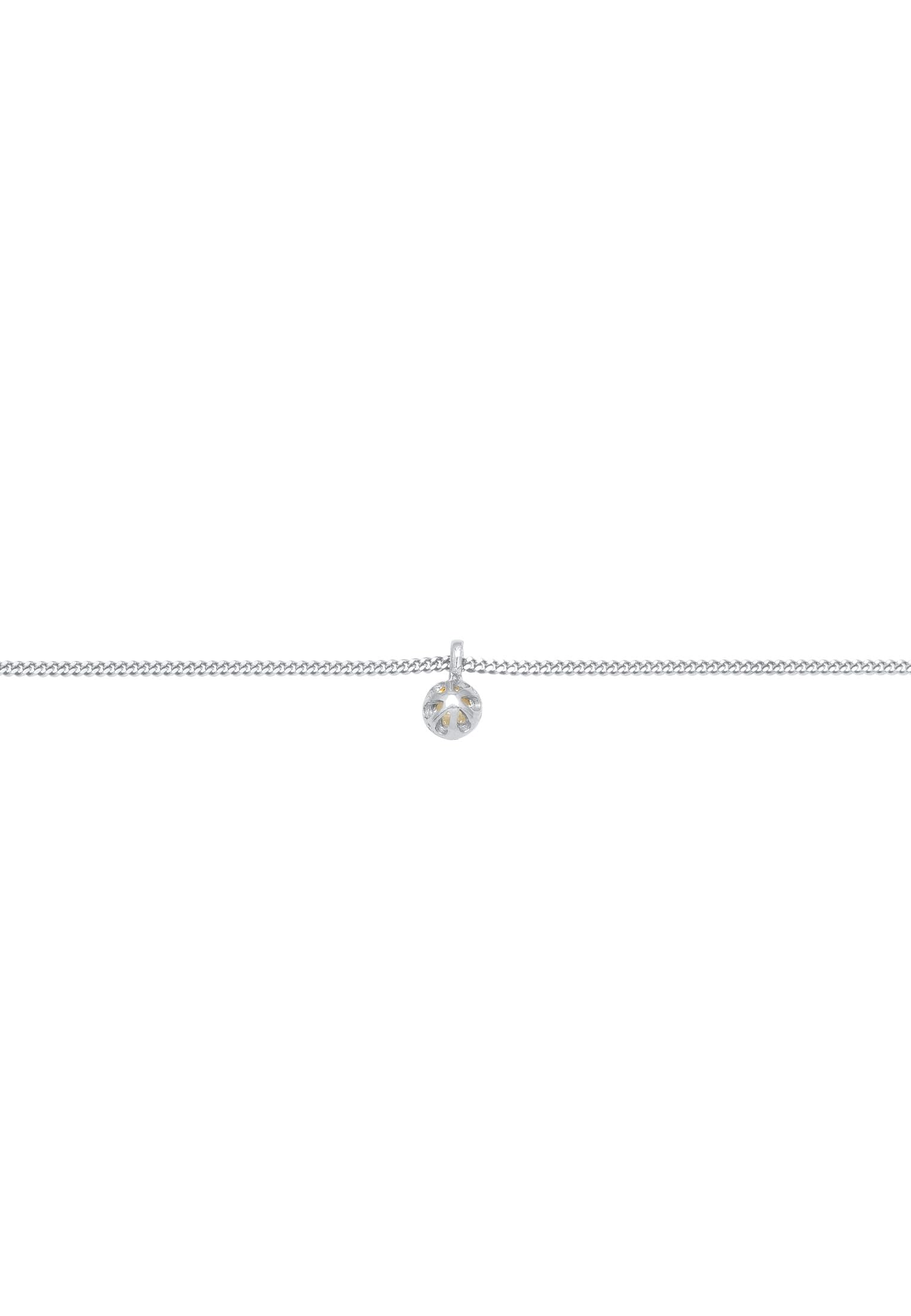 Elli Halskette Choker Labradorite Solitär 925 Silber