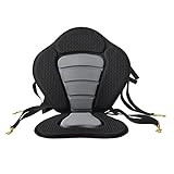 Chavisenty Almohadilla acolchada para asiento de kayak, respaldo deportivo, suministros de cojín para pesca al aire libre, sin bolsa