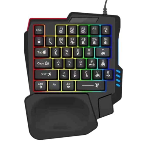Teclado mecánico para tablet y juegos de móvil en el escritorio o viajes