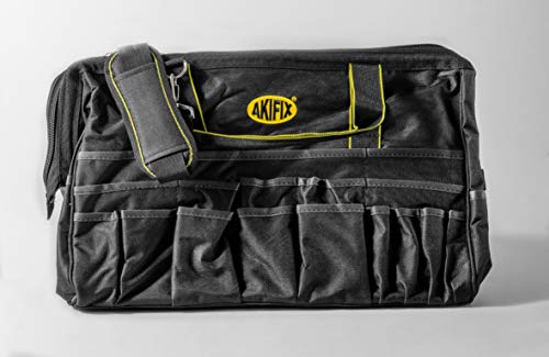 Akifix NE12011 Bolsa portaherramientas de tela antidesgarro con 50 compartimentos Cover