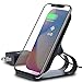 Wireless Charging Stand - 10W Fast Wireless Phone Charger - Qi Certified Compatible with iPhone X/XS/ XS Max/8/8 Plus, Samsung Galaxy S10/S10 plus/S10e/S9/S9+ Note 7/9 &More, incl. 3.0 QC Wall Adapter