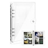 bf material kpop Materiales de alta calidad: la cubierta de encuadernación Photocard está hecha de resistente anillo redondo de acero inoxidable y bolsillos interiores de PVC transparente. Único y duradero en la aplicación, es un gran método para almacenar y mostrar fotos.