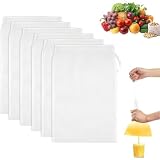 JOOTUEPO 6 Piezas Bolsas de Leche de Nueces, para Zumo de Frutas/Café/Queso/Zumo de Verduras/Té ﻿