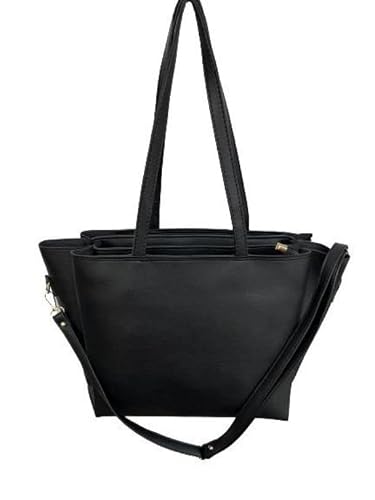 7Stallion Women's Extra Large Tote Hand Bag (Black) 2 41PInnyuj2L. SL500