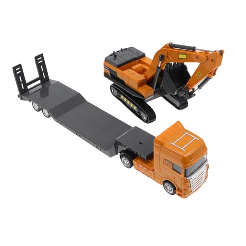 HEALSOPTHY 1Satz Bagger Tieflader Spielzeug-Set