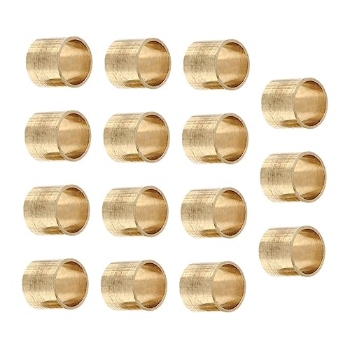 VINTORKY 15Pcs Copper Pool Ferrules Replacement Kit for Billiard Tips Durable Snooker Accessories Lightweight and Compact Design for and Use