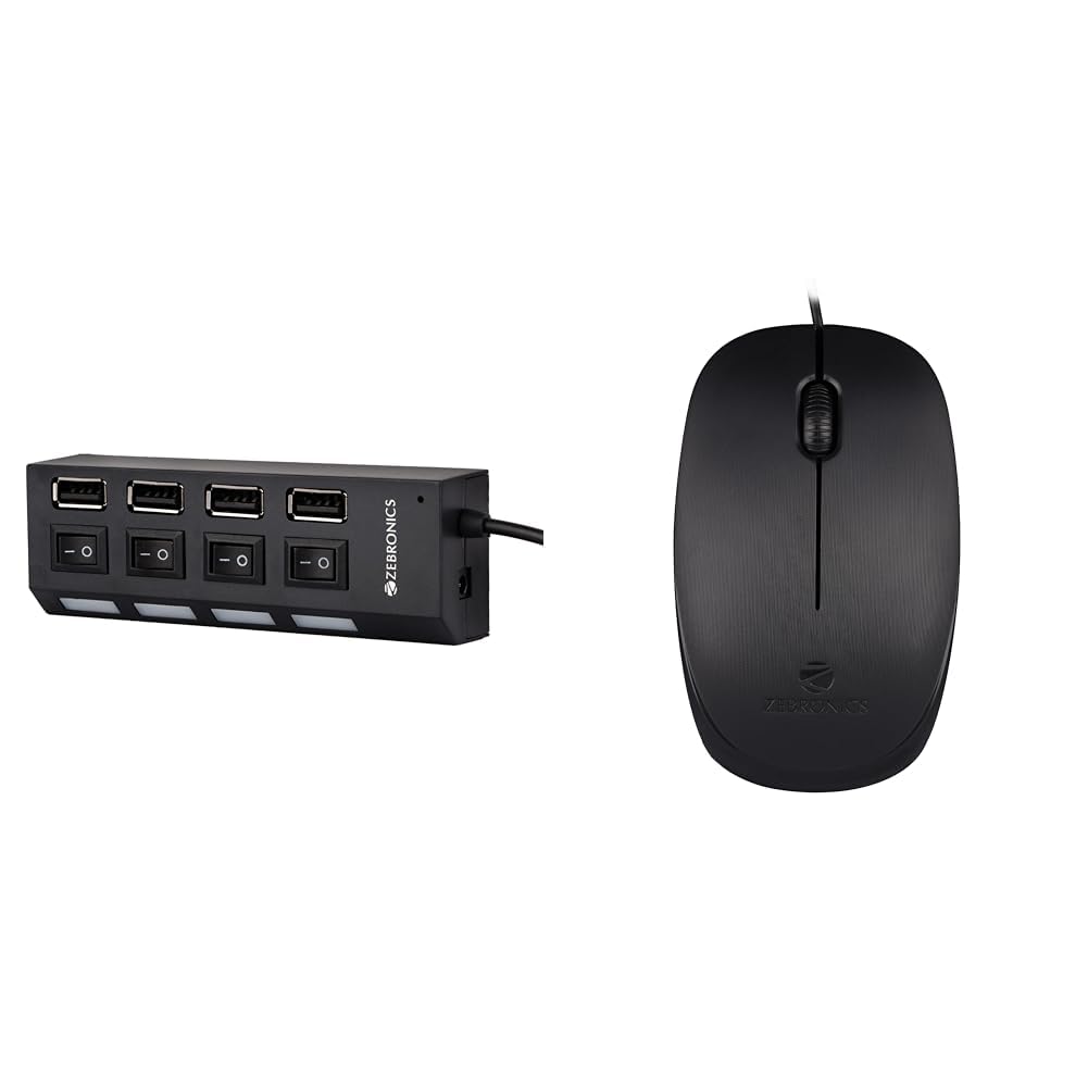 ZEBRONICS 150Hb 4 Port USB Hub with Dedicated On/Off Switch, Led Indicators, 45Cm Cable Length, Opti-image-15