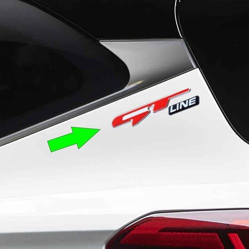 CARMETICS Gt Line 3D Chrome Emblem for Kia Seltos (Kia seltos