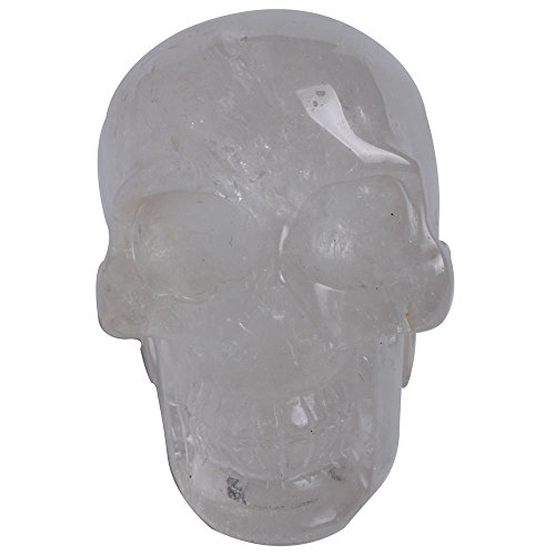 Hjt Hongjintian Crystal Natural Clear Quartz Skull 3.70" L 1.77Lbs ¡­ #TOP6