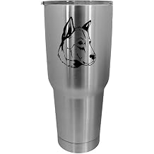 Kintanani Dog Themed Etched 30oz Stainless Steel Tumbler