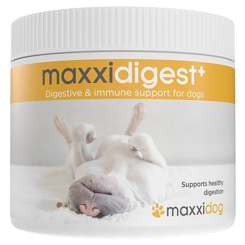 maxxipaws maxxidigest+ Prebiotic & Probiotic for Dogs 7oz | Dog Probiotic Powder with Advanced Digestive Enzymes for Gut Health & Immunity | Supports Digestion, Food Sensitivities & Itchy Skin