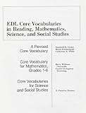 Edl Core Vocabularies In Reading, Mathematics, Science, And Social Studies