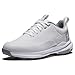 FootJoy Womens Tour Rival Sneaker, White/White/Grey, 8 Wide