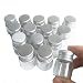 20pcs Sample Vials Clear Glass Bottles with Aluminum Caps Jars Small Bottle 5ml