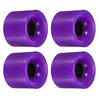 Roues Longboard 60 Mm PATIKIL – Lot De 4, Dureté 78A, Jaunes, Idéales Pour Cruiser Et Street