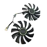 Tension : 12 V CC. KAYOUDE Nouveau ventilateur GPU HA9010H12F-Z GTX 1660 VENTUS 85MM, Compatible for MSI GeForce 1660TI, de refroidissement carte vidéo RTX 2060