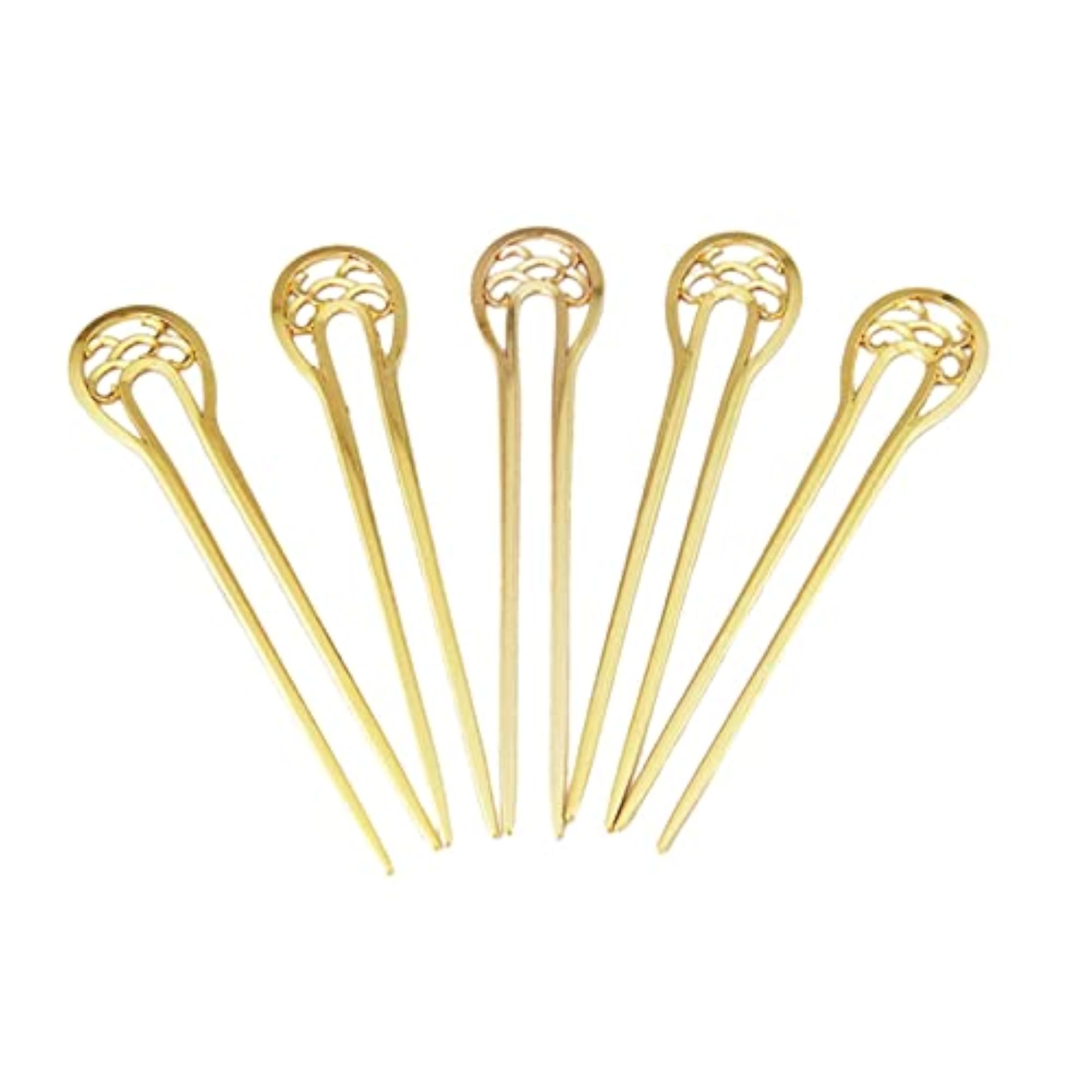 5x French Women Hair Sticks, U Shape Chopsticks Barrettes